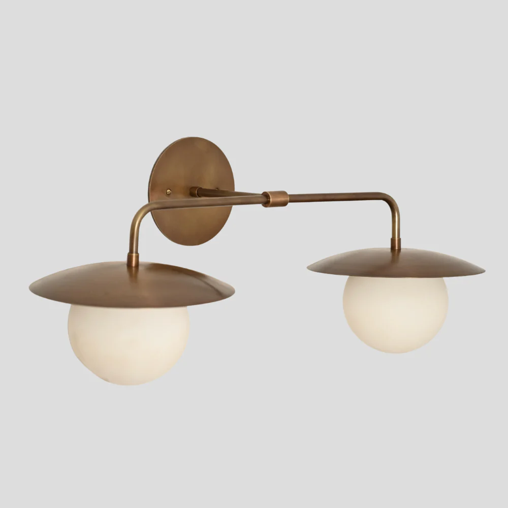 Modern Vanity Lighting - Double Globe Wall Sconce - Image 3