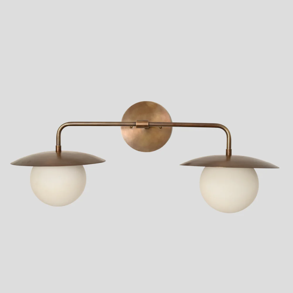 Modern Vanity Lighting - Double Globe Wall Sconce - Image 4