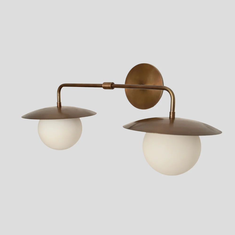Modern Vanity Lighting - Double Globe Wall Sconce - Image 5