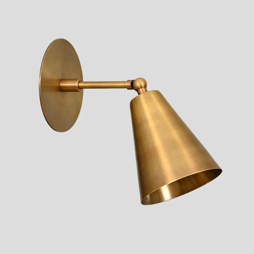 Brass Light Wall Sconce - Articulated Wall Lamp - Image 3