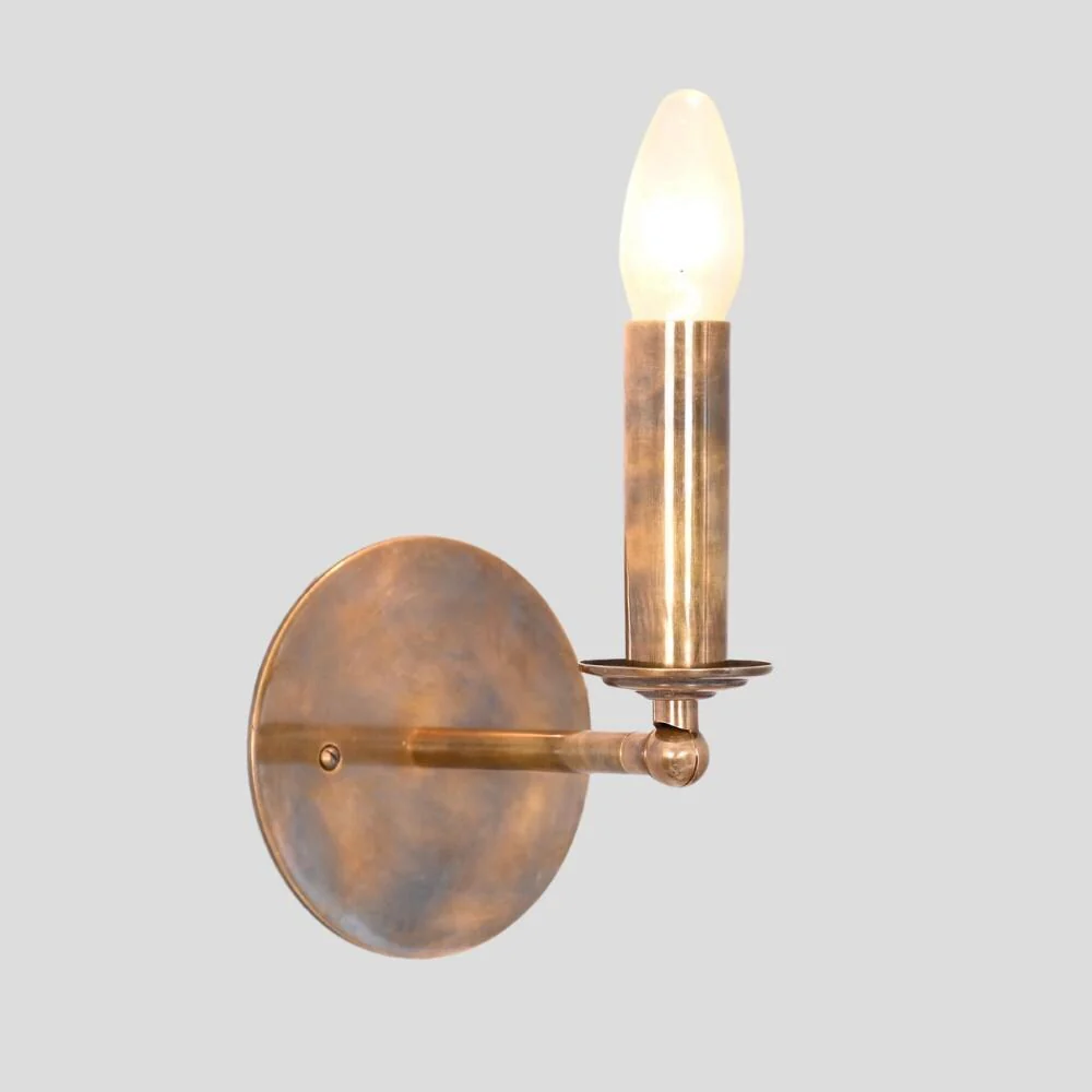 Minimalist Articulated Arm Sconce - Brass Wall Sconce - Image 4