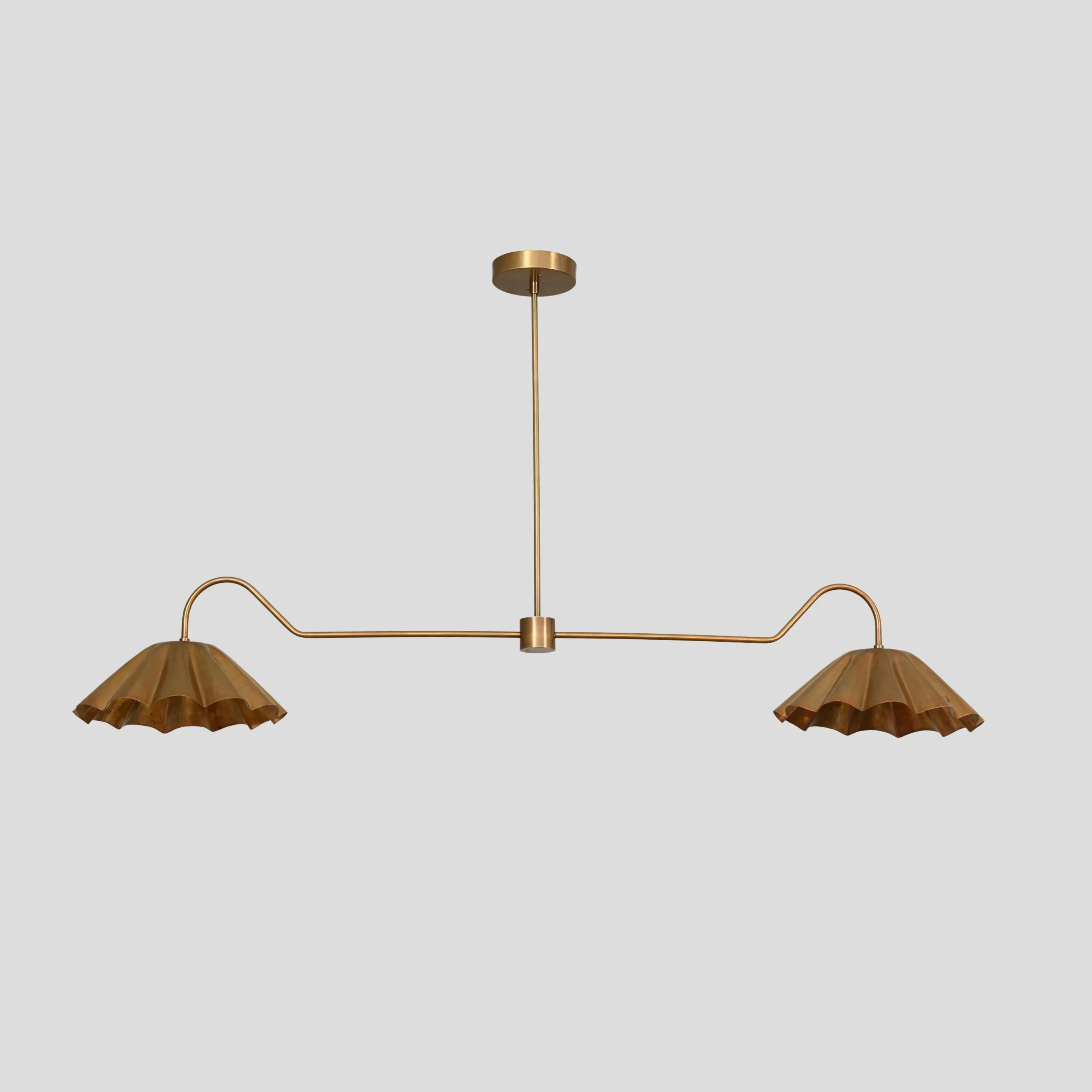 Two Light Chandelier - Semi Flush Pendant Lamp - Image 3