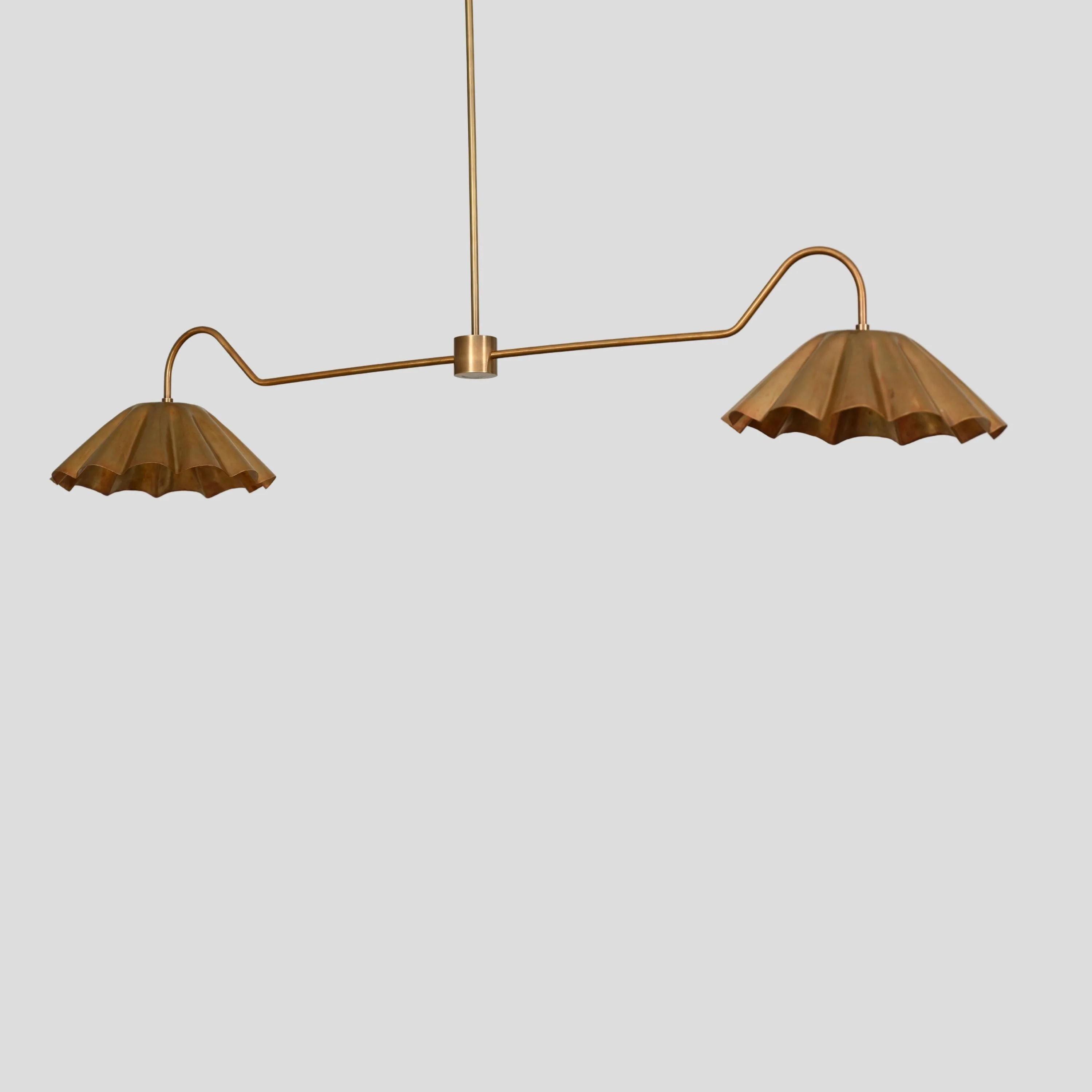 Two Light Chandelier - Semi Flush Pendant Lamp - Image 4